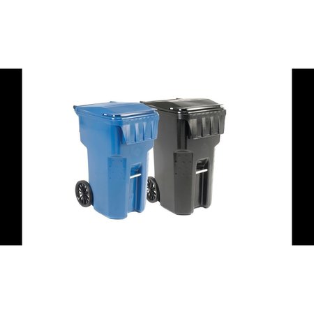 OTTO ENVIRONMENTAL SYSTEMS GEC&#153; Mobile Trash Container, 65 Gallon Black 6956060F-B41